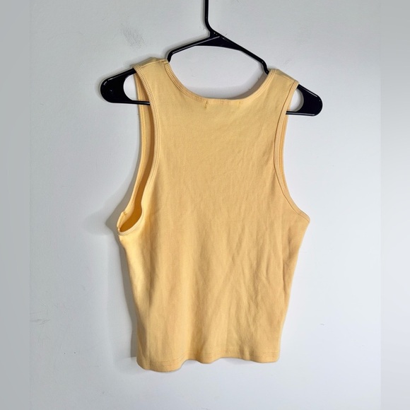 Daydreamer Records Ribbed Cotton Tank in Melon - Picture 4 of 9